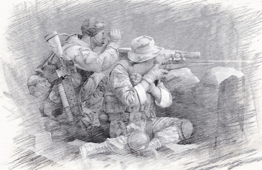 1/16 Modern Desert Warfare Soldiers, 2 Figures, Resin Model Figure Kit, Unassembled and Unpainted