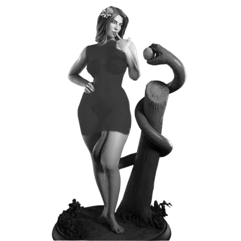 1/24 Woman with Serpent, Resin Model Figure Kit, Fantasy Theme, Unassembled and Unpainted