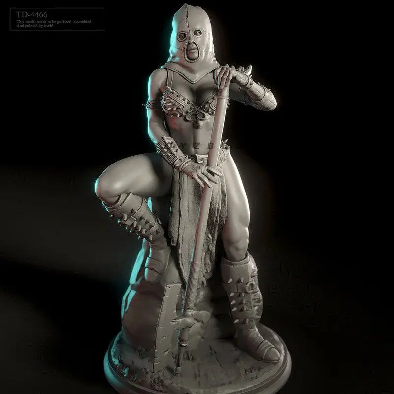 75mm Female Executioner, Resin Model Figure Kit, Fantasy Theme, Unassembled and Unpainted