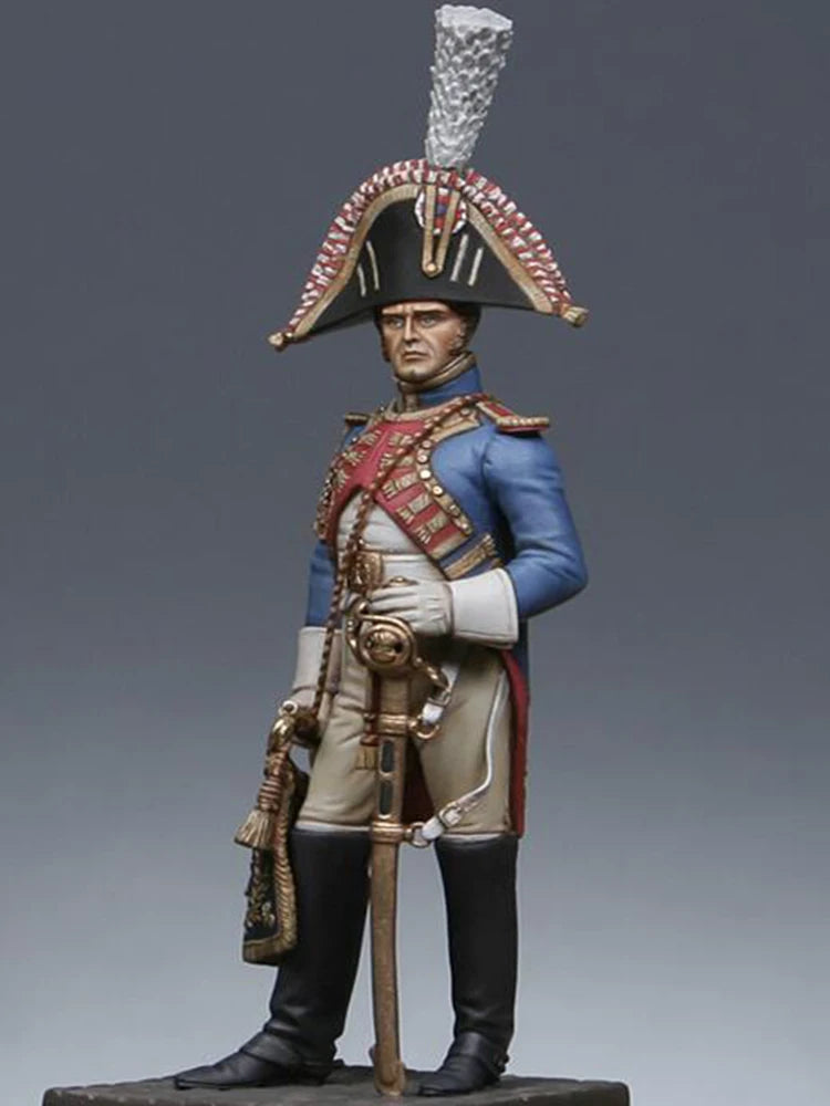 1/32 Napoleonic French General Officer, Resin Model Figure Kit, Unassembled and Unpainted