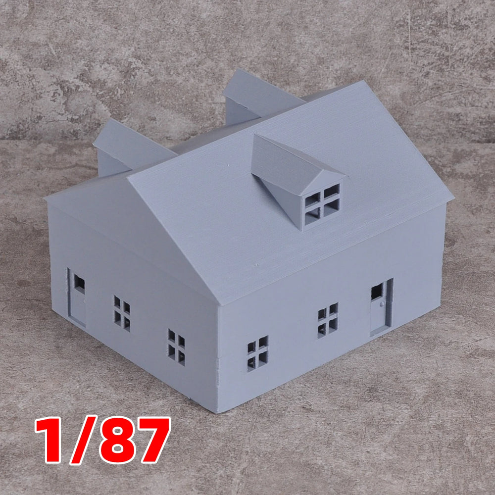 1/87 European Cottage, Resin Model Diorama Kit, Historical Theme, Unassembled and Unpainted