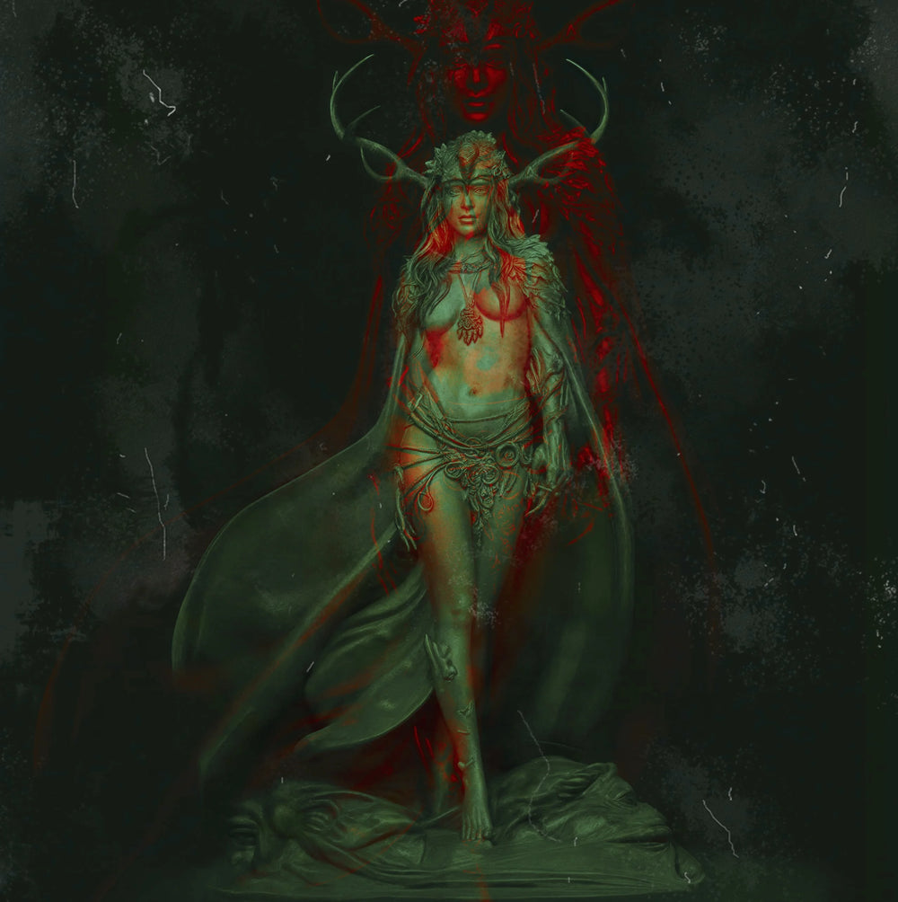 1/24 Demon Deer-Girl Satyr, Resin Model Figure Kit, Fantasy Theme, Unassembled and Unpainted