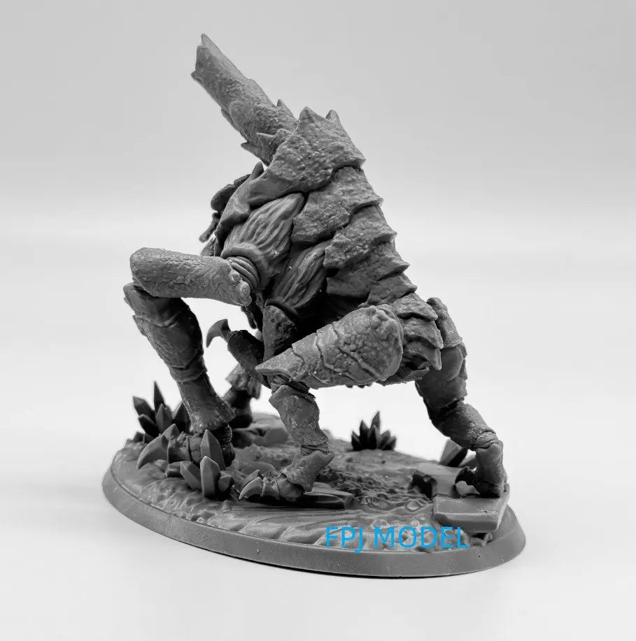 28mm Xenarid Fluxus Demon, Resin Model Figure Kit, Fantasy Theme, Unassembled and Unpainted