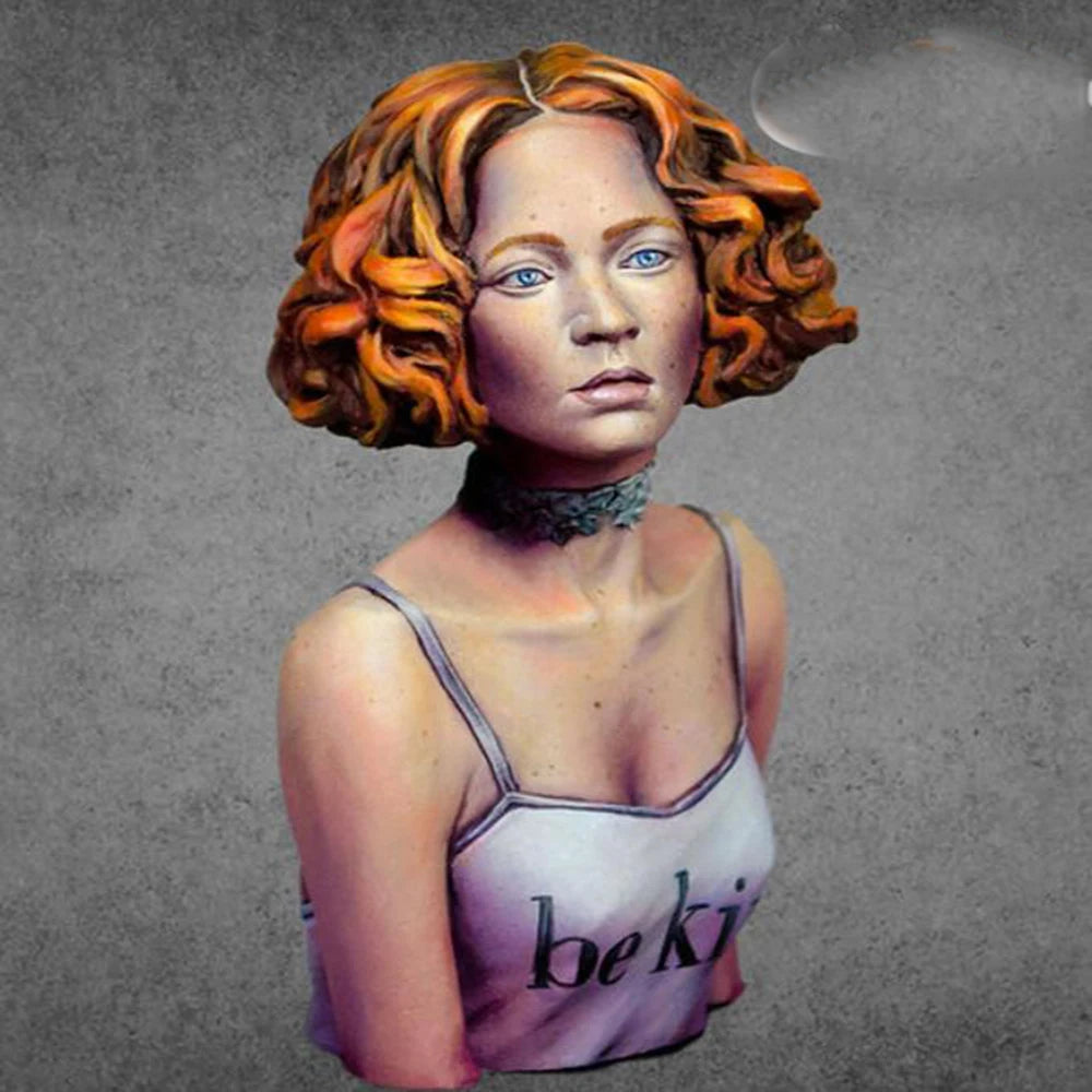 1/12 Pin-up Female, Resin Model Bust Kit, Unassembled and Unpainted