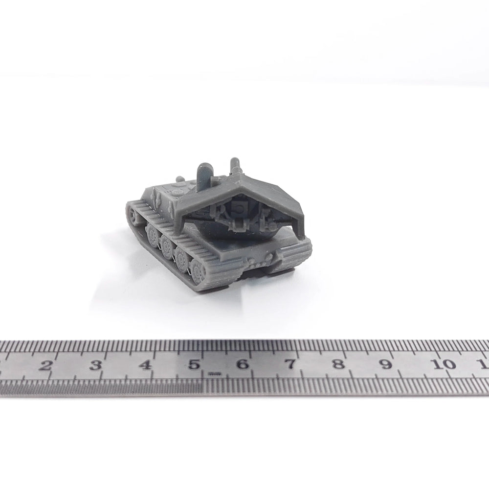 1/144 WWII E100 Heavy Tank Destroyer, Resin Model Vehicle Kit, Unassembled and Unpainted