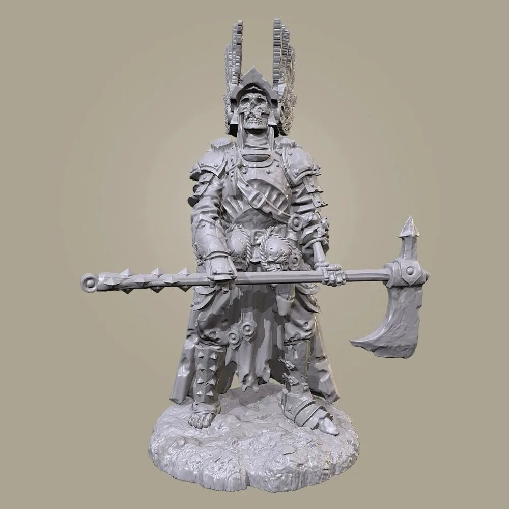 50mm Medieval Undead Warriors, 7 Figures, Resin Model Figure Kit, Unassembled and Unpainted