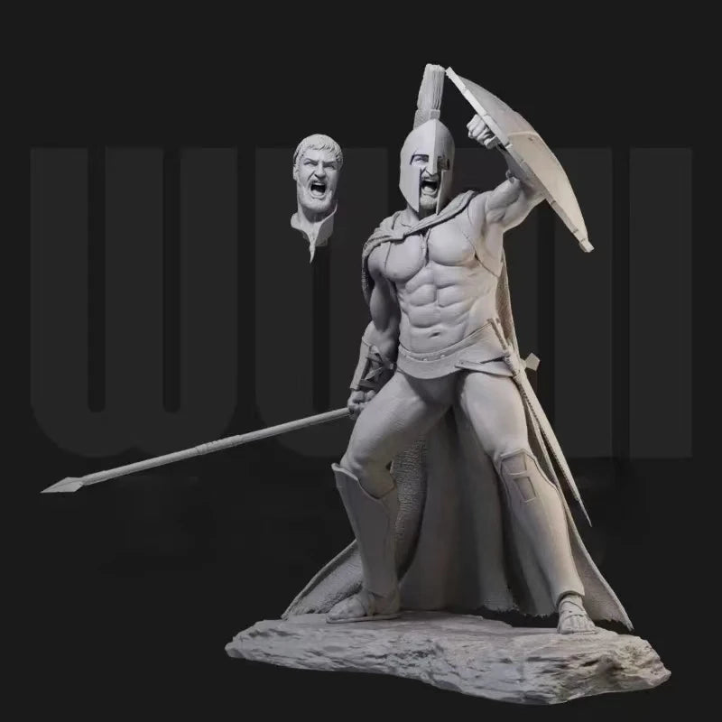 1/24 Dark Fantasy Warrior and Reaper, 2 Figures, Resin Model Figure Kit, Fantasy Theme, Unassembled and Unpainted