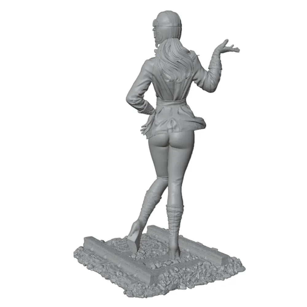 1/24 Modern Female Pilot, Resin Model Figure Kit, Unassembled and Unpainted