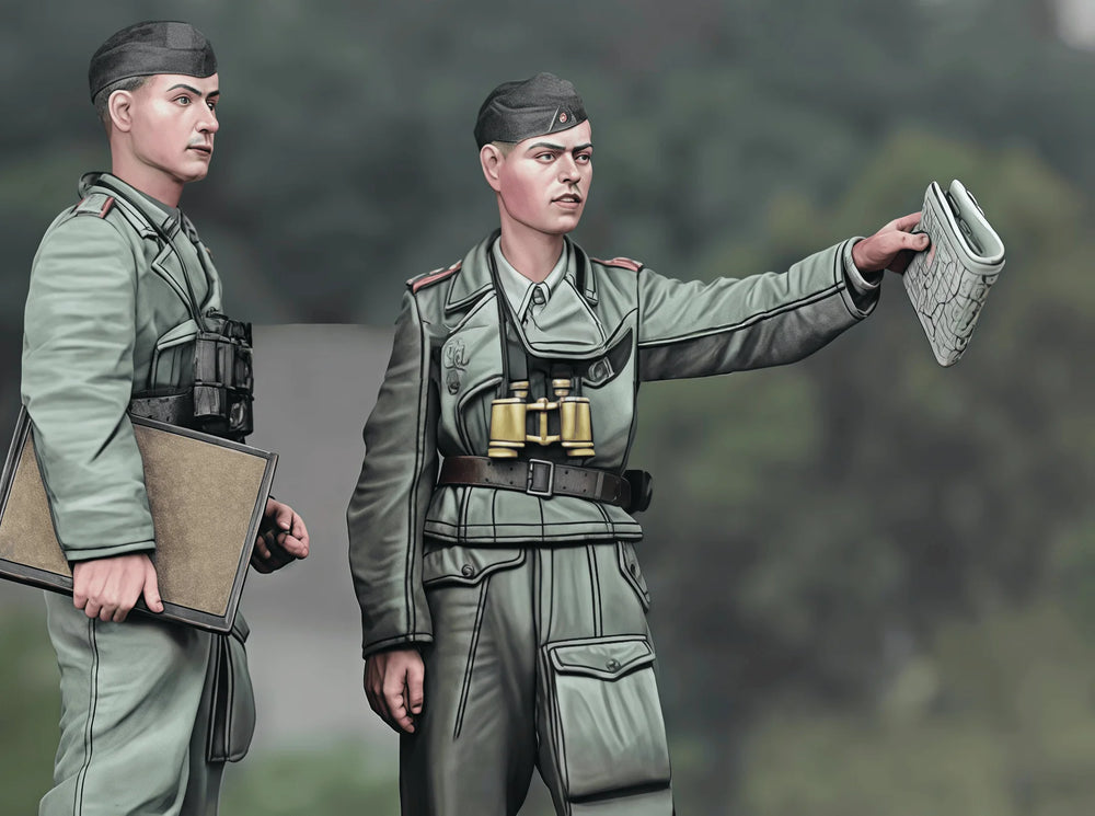 WWII German Tiger Tank Crew — 1/35 Resin Figure