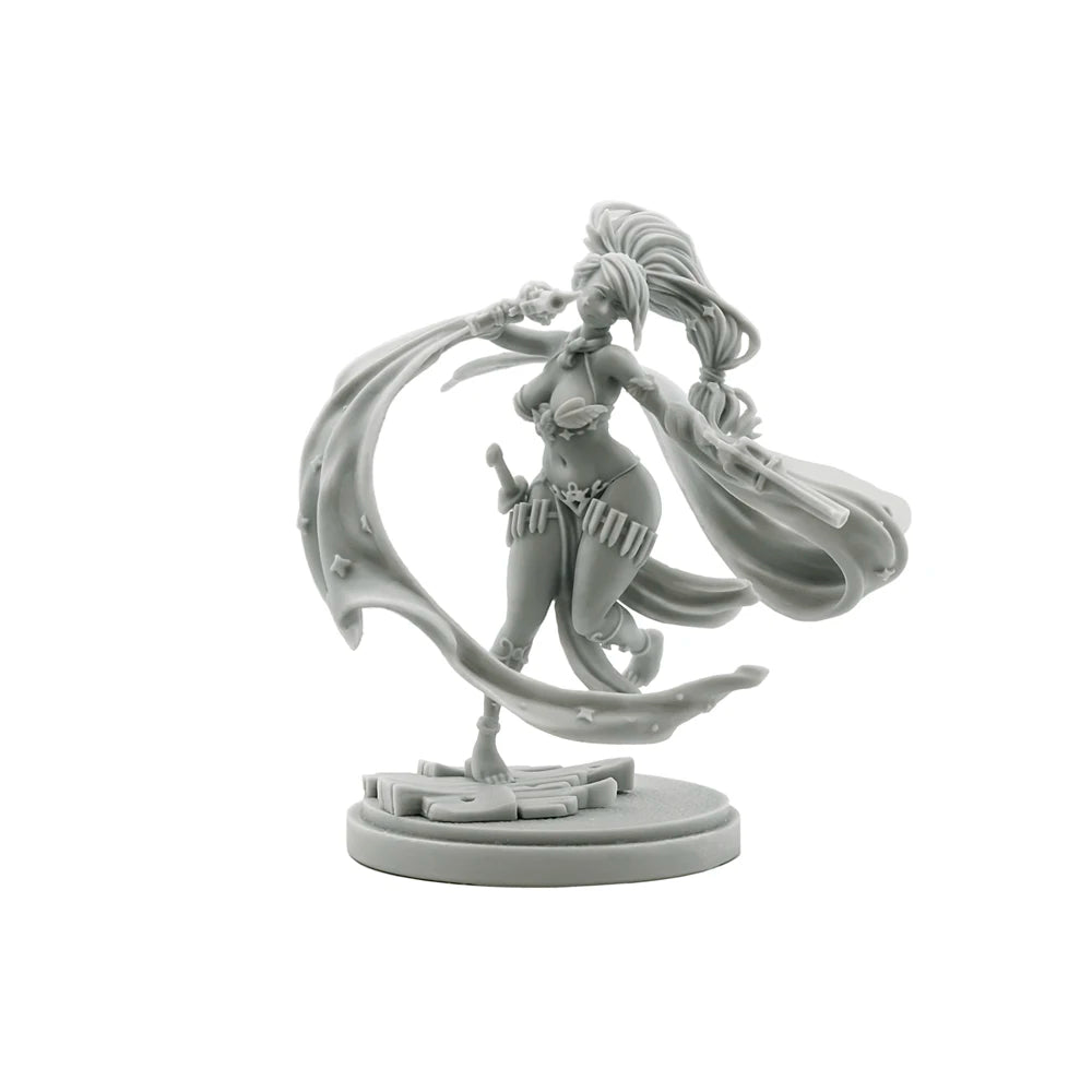 Undead Female Warrior, 9 Figures, Resin Model Figure Kit, Fantasy Theme, Unassembled and Unpainted