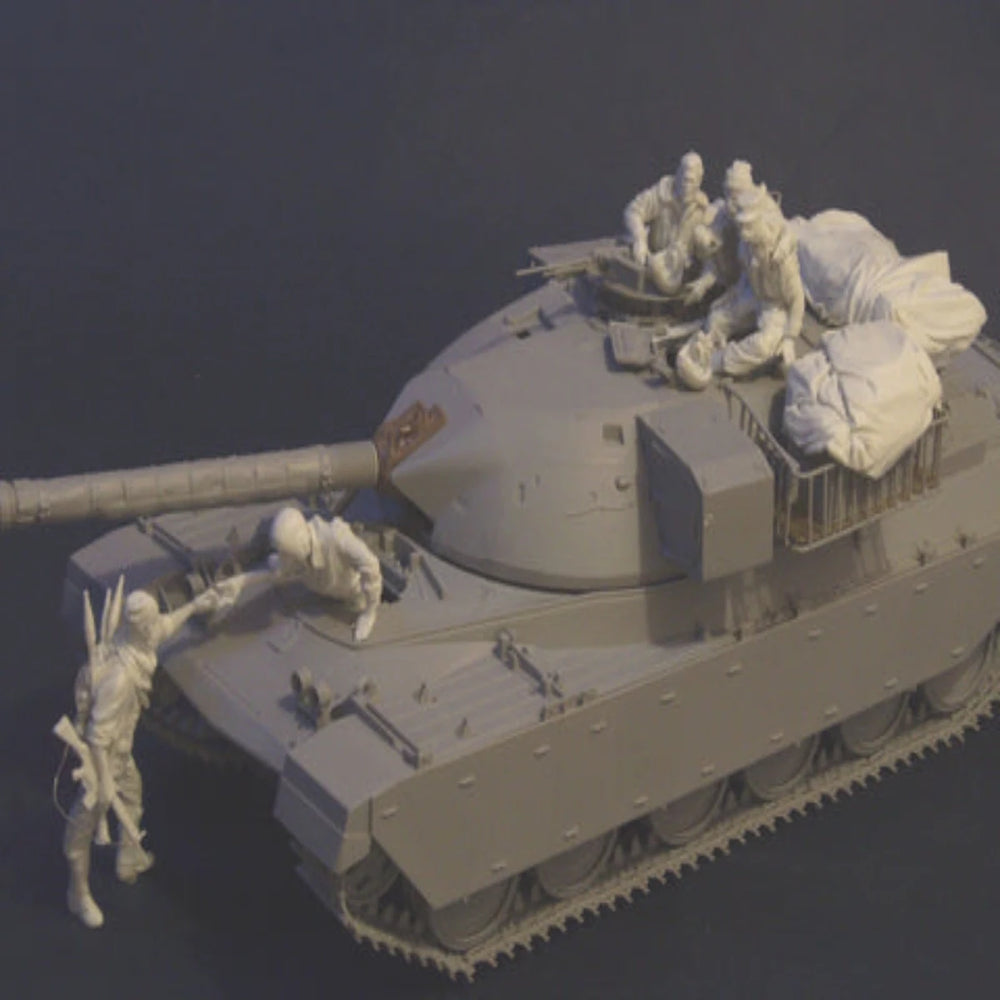 1/35 Modern Iranian Tank Crew, 5 Figures, Resin Model Vehicle Kit, Unassembled and Unpainted