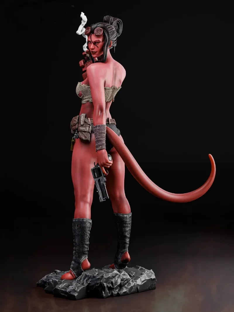 1/24 Female Hell Demon, Resin Model Figure Kit, Fantasy Theme, Unassembled and Unpainted