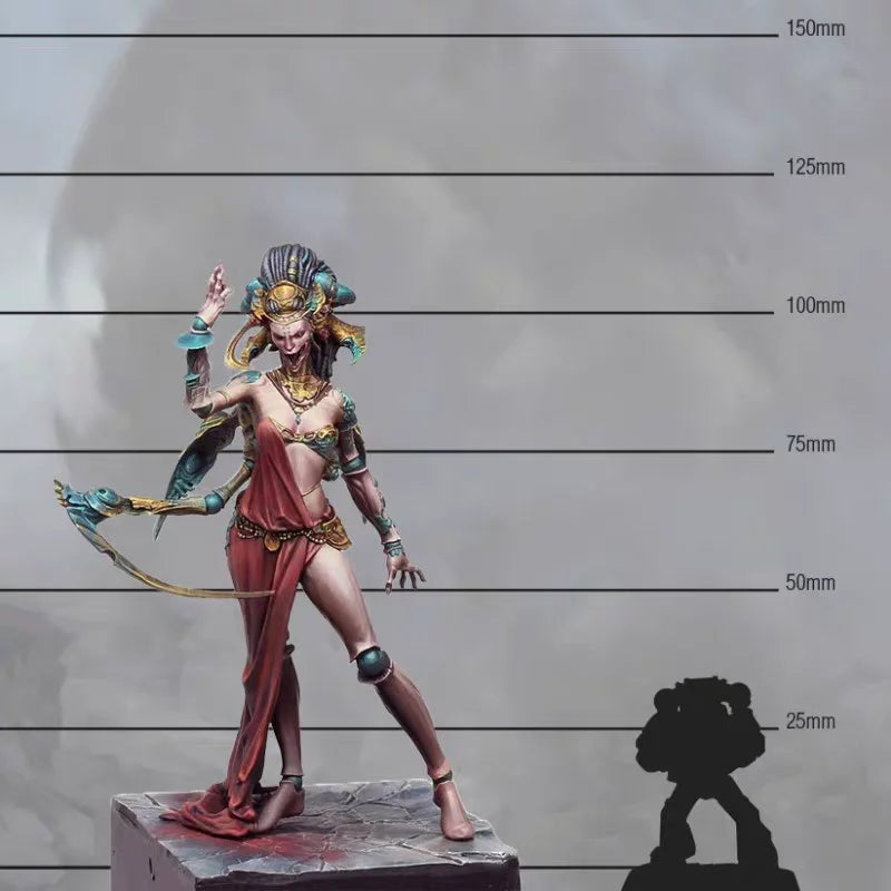 150mm Void Queen Warrior, Resin Model Figure Kit, Fantasy Theme, Unassembled and Unpainted