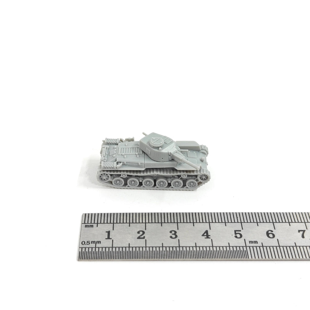 1/144 WWII Japanese Type 97 Chi-Ha Tank, Resin Model Vehicle Kit, Unassembled and Unpainted
