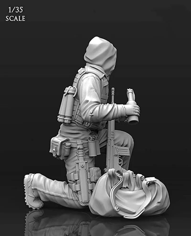 1/35 Modern Tactical Undercover Agent, Resin Model Figure Kit, Unassembled and Unpainted