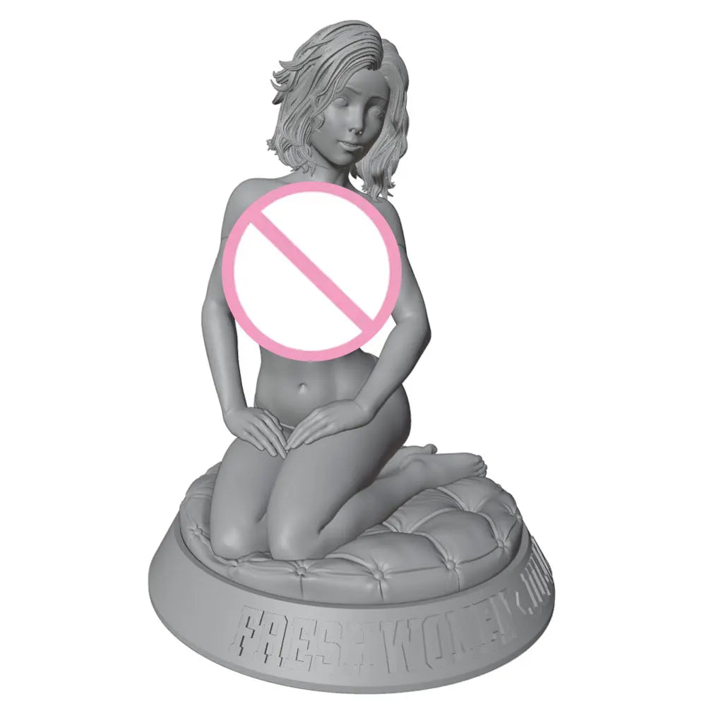 1/24 Pinup Female Figurine, Resin Model Figure Kit, Unassembled and Unpainted