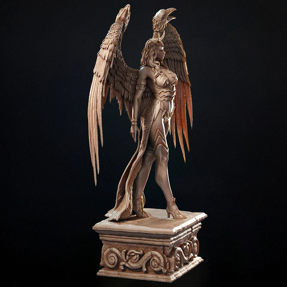 90mm Winged Succubus Demon, Resin Model Figure Kit, Unassembled and Unpainted