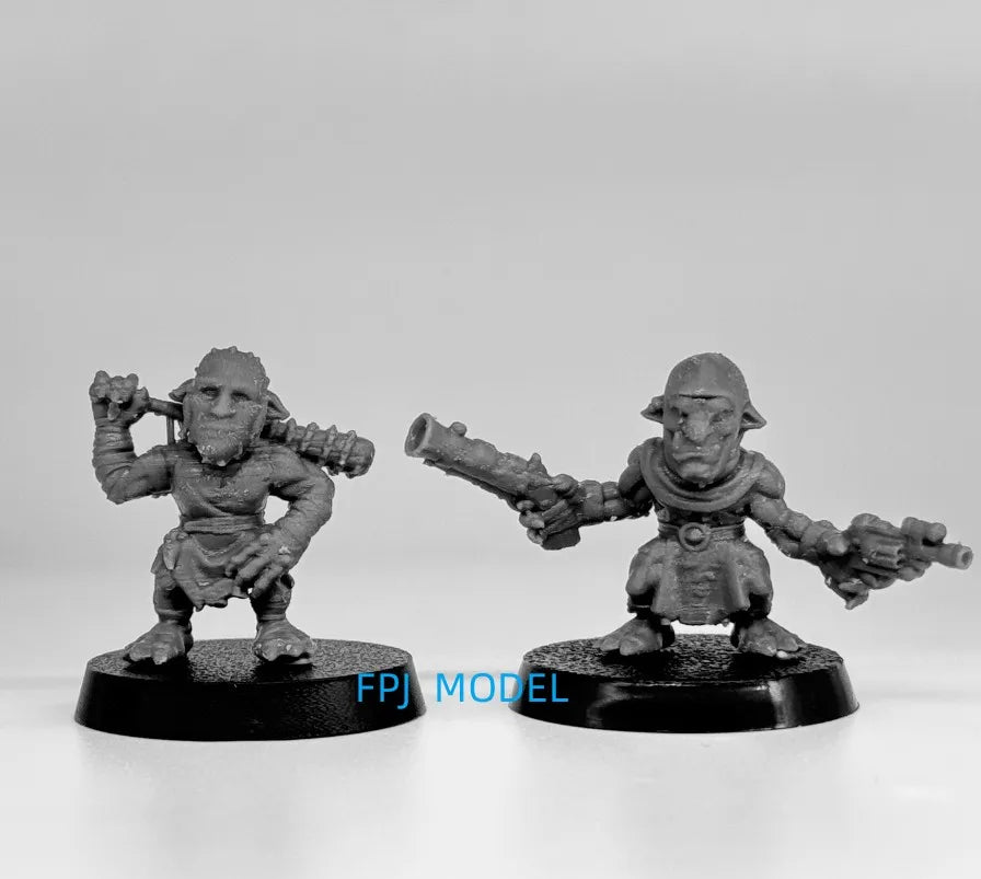 28mm Goblin Warriors, 24 Figures, Resin Model Figure Kit, Fantasy Theme, Unassembled and Unpainted