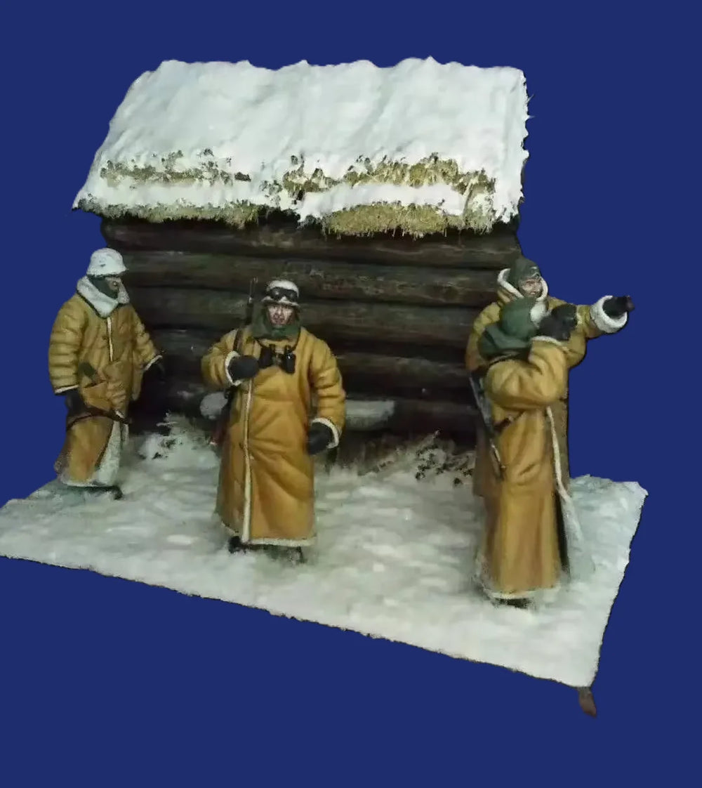 1/35 Medieval Monks & Clerics, 4 Figures, Resin Model Figure Kit, Unassembled and Unpainted