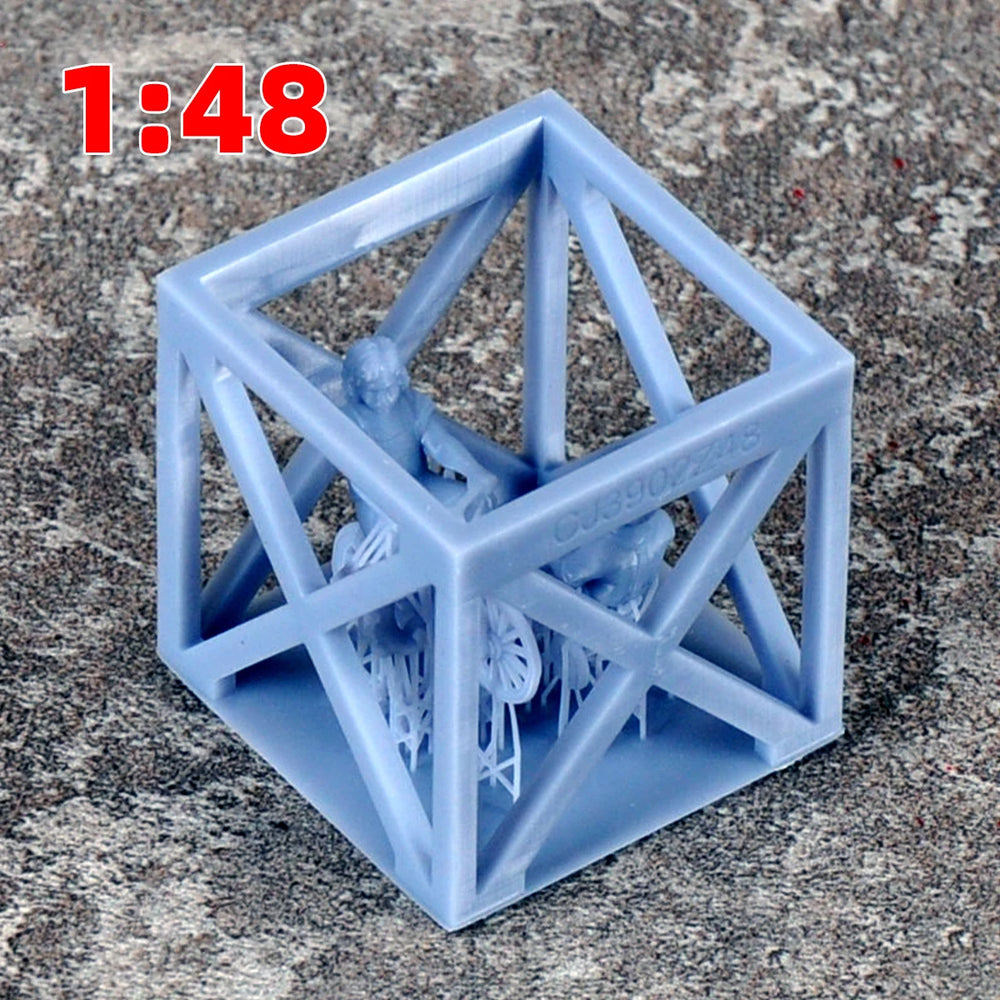 1/35 Civilian Bicycle Riders, 14 Figures, Resin Model Figure Kit, Historical Theme, Unassembled and Unpainted