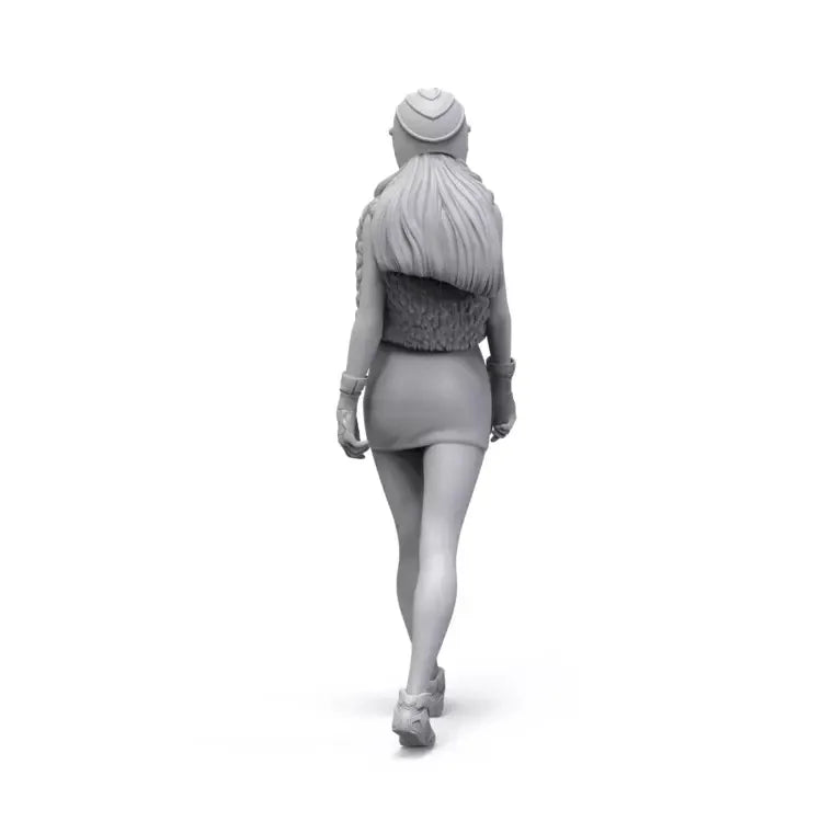 1/24 Sexy Race Queen, Resin Model Figure Kit, Unassembled and Unpainted