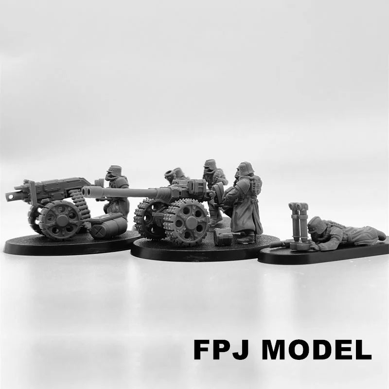 28mm Guard Decimators Squad, 48 Figures, Resin Model Figure Kit, Sci-Fi Theme, Unassembled and Unpainted
