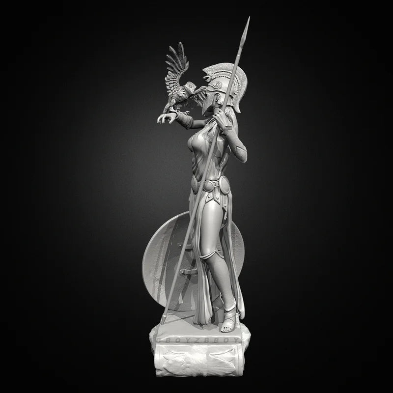 75mm Ancient Greek Goddess Warrior, Resin Model Figure Kit, Unassembled and Unpainted