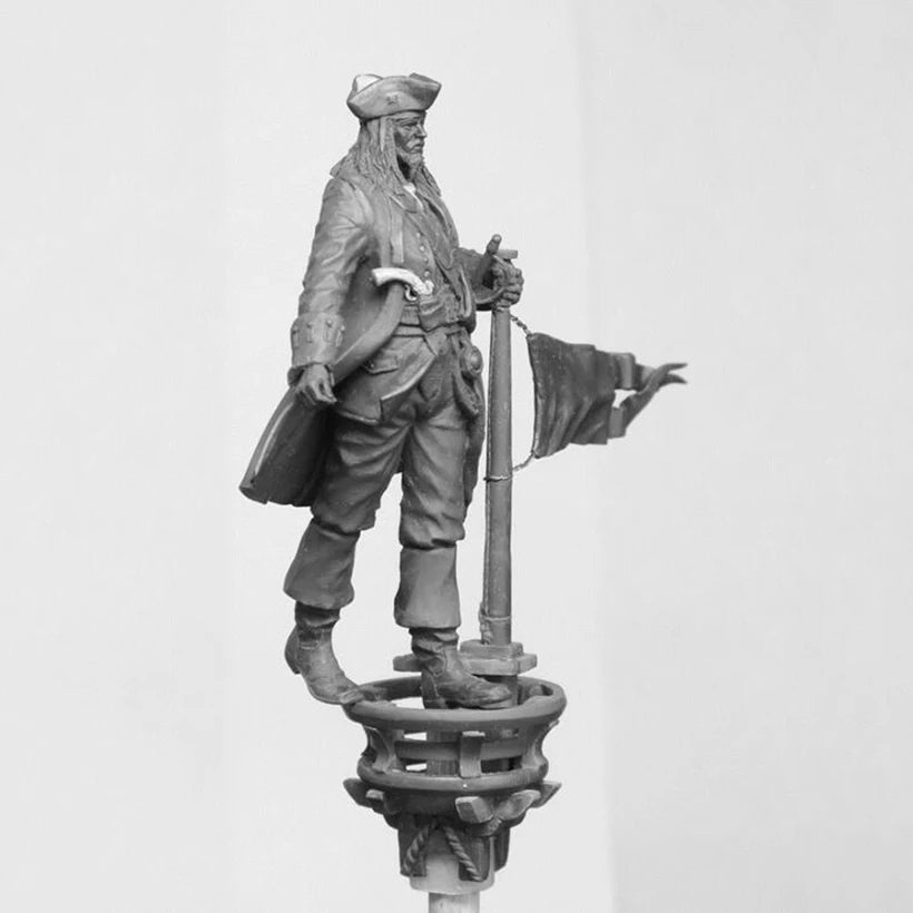 75mm Napoleonic 18th Century Officer, Resin Model Figure Kit, Unassembled and Unpainted