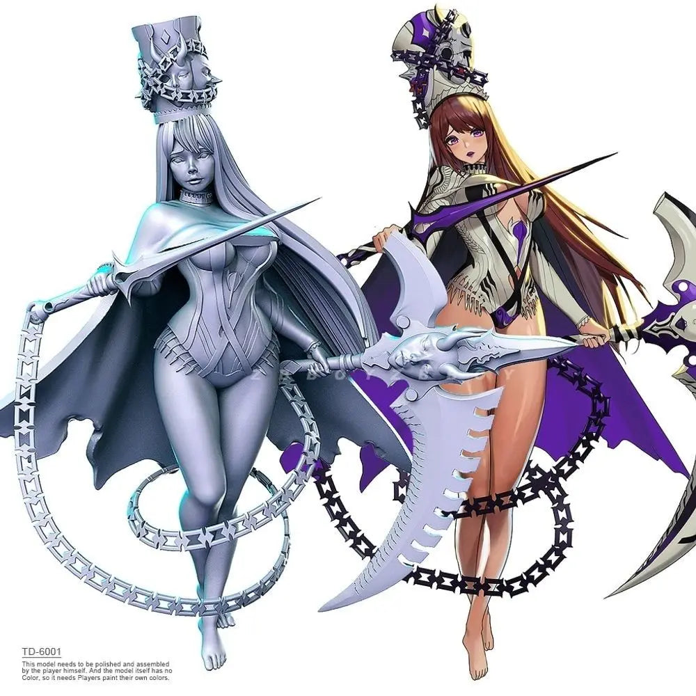 50mm Female Fantasy Warrior Sorceress, Resin Model Figure Kit, Fantasy Theme, Unassembled and Unpainted