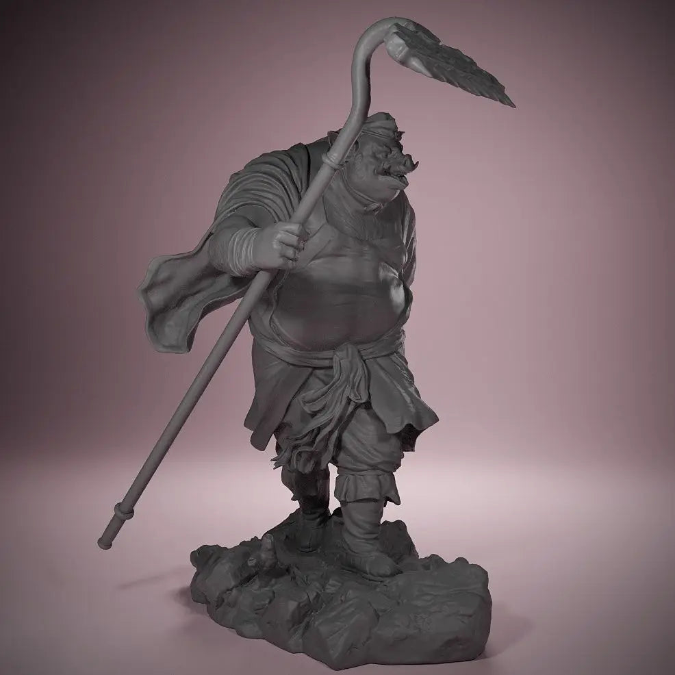 1/72 Pig Warrior, Resin Model Figure Kit, Fantasy Theme, Unassembled and Unpainted