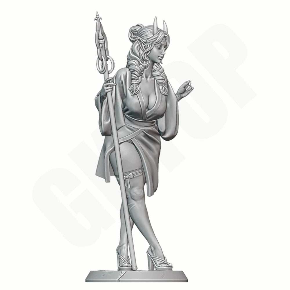 1/24 Demon Priestess, Resin Model Figure Kit, Fantasy Theme, Unassembled and Unpainted