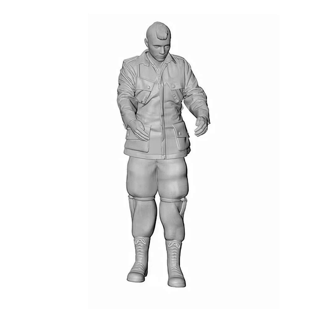 1/32 WWII US Airborne Trooper, Resin Model Figure Kit, Unassembled and Unpainted