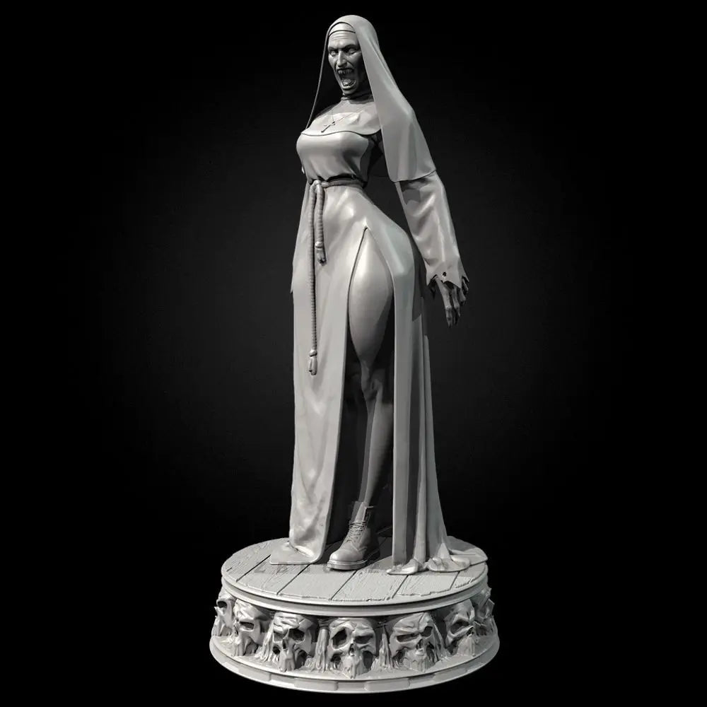50mm Demon Nun, Resin Model Figure Kit, Fantasy Theme, Unassembled and Unpainted
