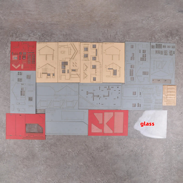 Small Town Railway Station, Resin Model Diorama Kit, Historical Theme, Unassembled and Unpainted