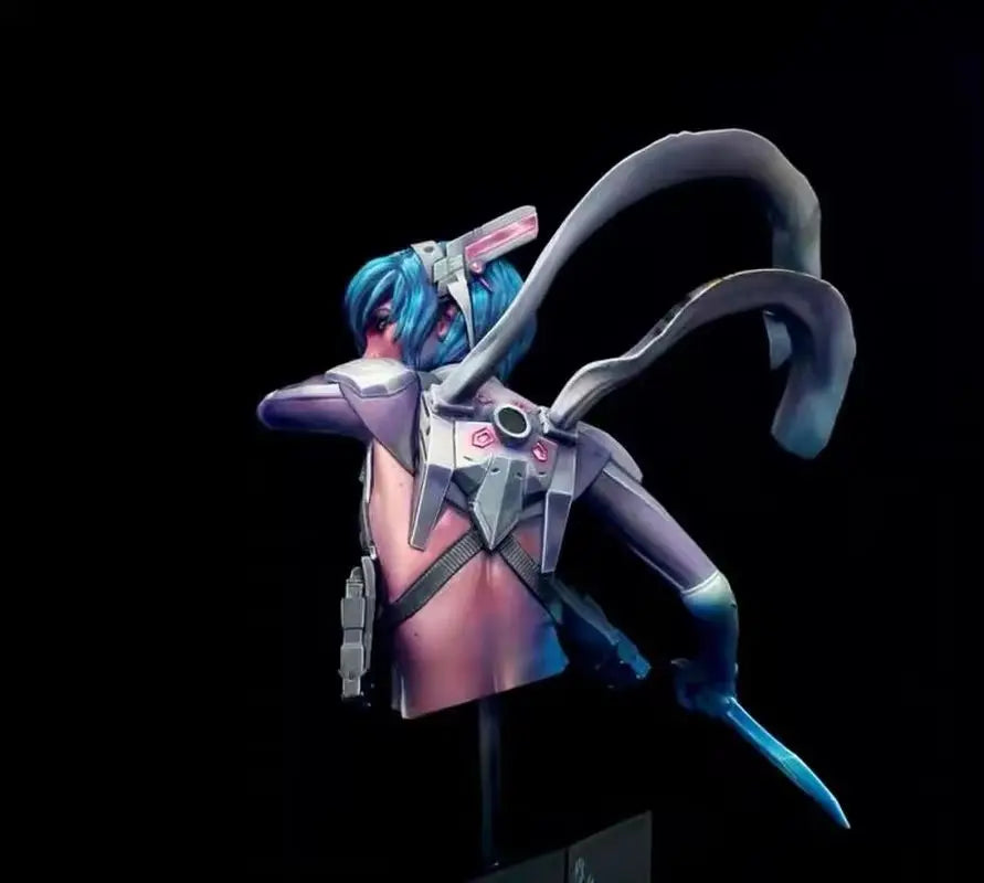Female Assassin, Resin Model Bust Kit, Anime Theme, Unassembled and Unpainted