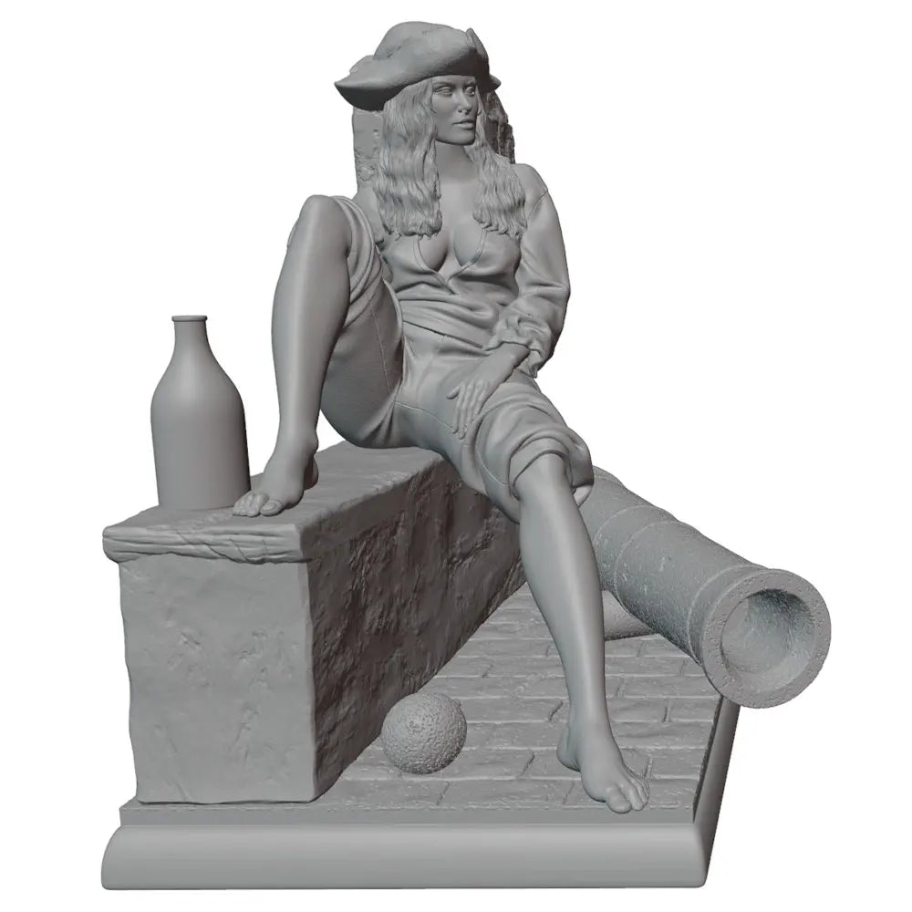 1/24 WWI Artillery Girls, 6 Figures, Resin Model Figure Kit, Unassembled and Unpainted