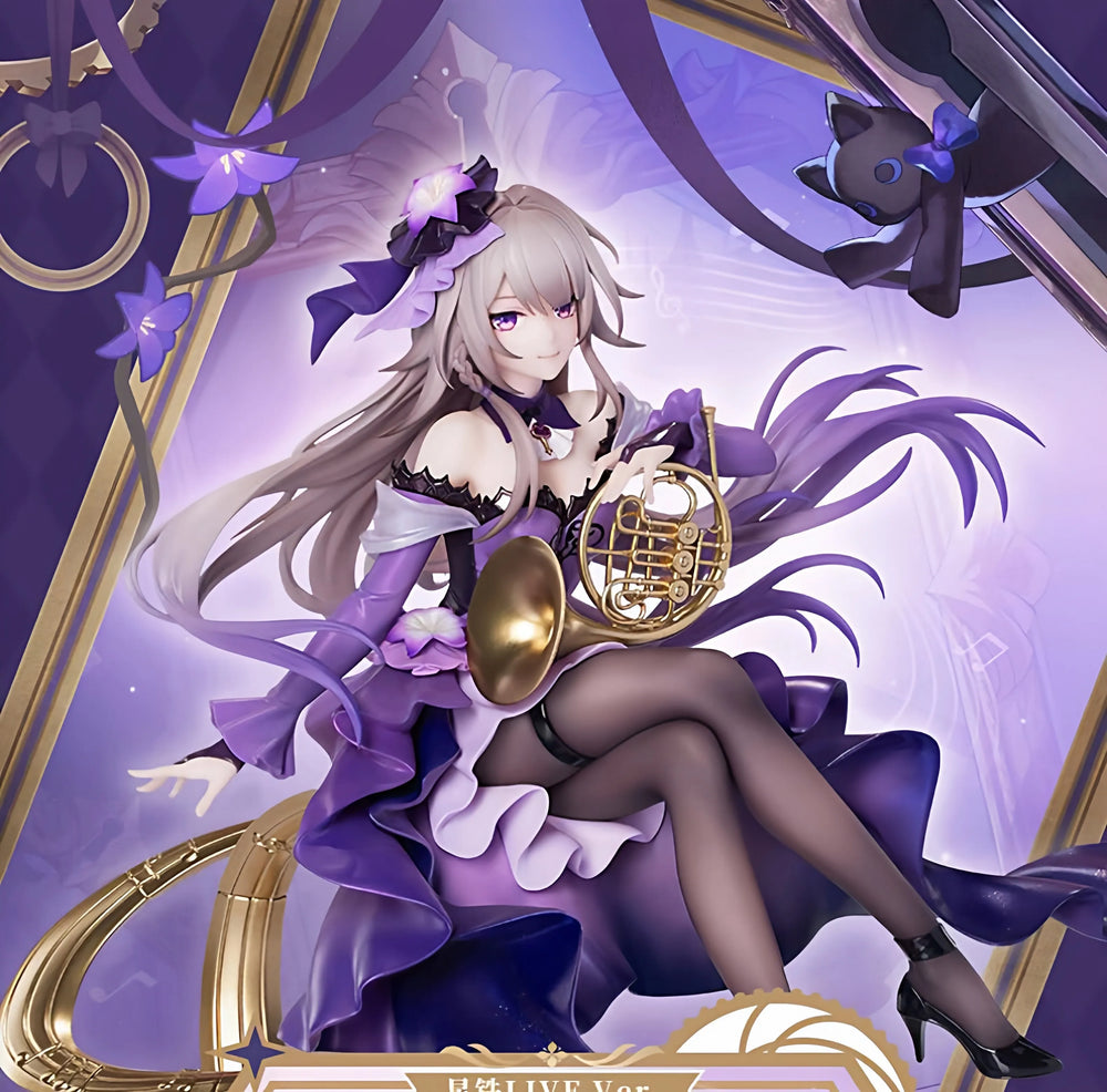 1/8 Character in Purple Dress, Resin Model Figure Kit, Anime Theme, Unassembled and Unpainted