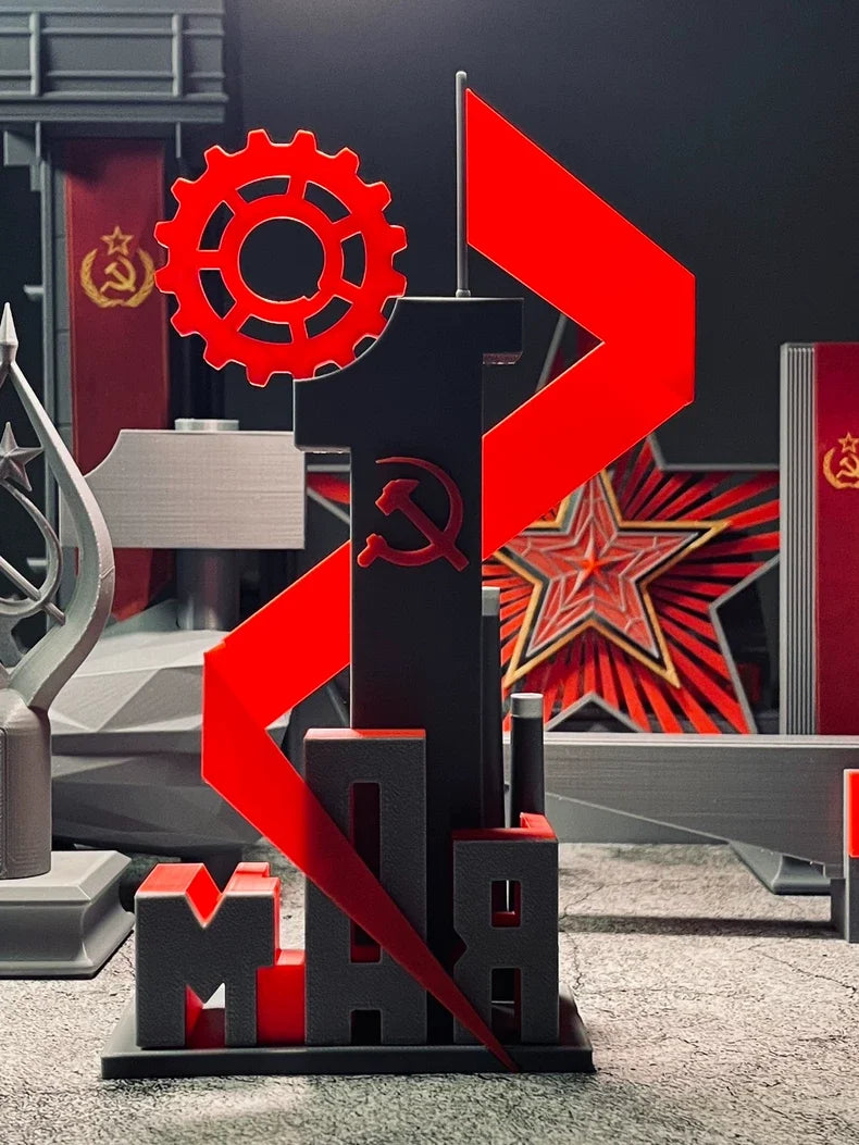 1/12 Cold War Soviet Workers' Day Monument, Resin Model Diorama Kit, Unassembled and Unpainted