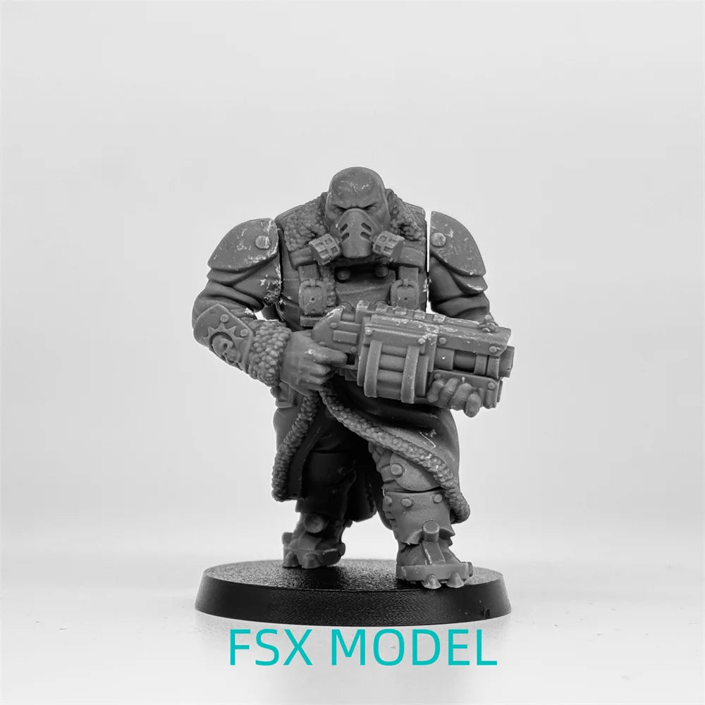 32mm Mutant Warriors, 10 Figures, Resin Model Figure Kit, Sci-Fi Theme, Unassembled and Unpainted