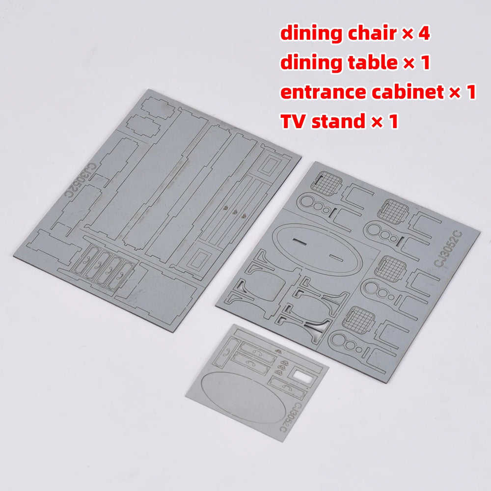 1/35 1/35 Bedroom Furniture Set, Resin Model Accessory Kit, Historical Theme, Unpainted