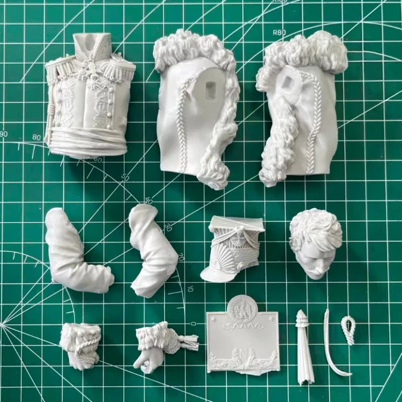 200mm Napoleonic French General Edward, Resin Model Bust Kit, Unassembled and Unpainted