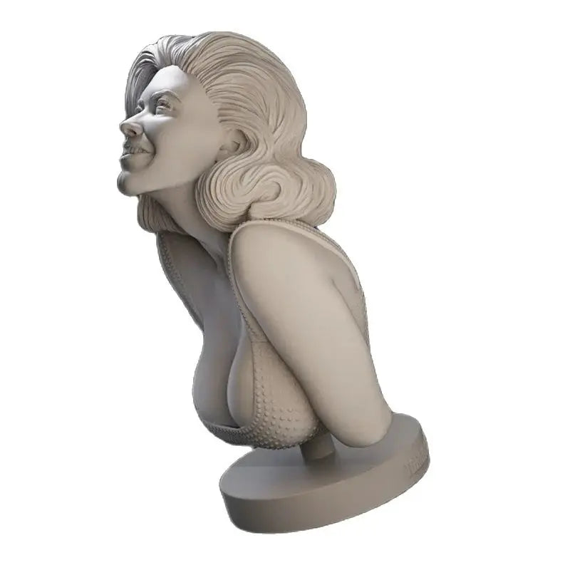 1/10 Golden Hair Beauty, Resin Model Bust Kit, Unassembled and Unpainted