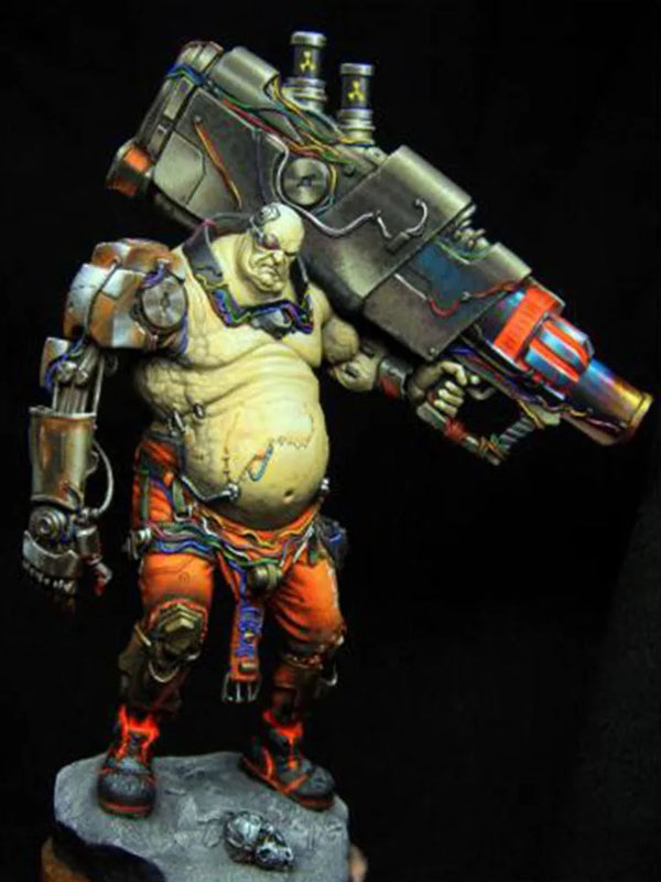 75mm Orc Warrior, Resin Model Figure Kit, Sci-Fi Theme, Unassembled and Unpainted