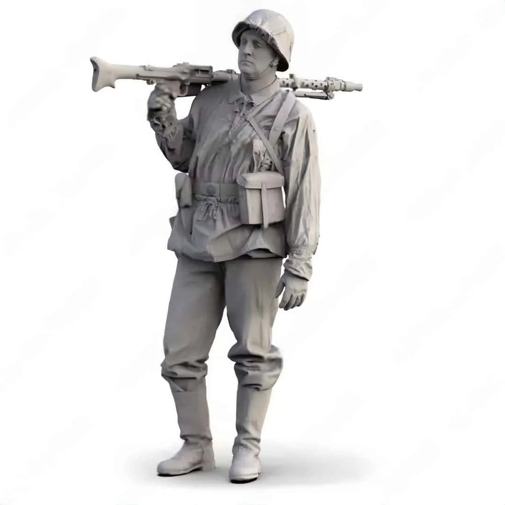 1/35 WWII German Infantry Combat Squad, 5 Figures, Resin Model Figure Kit, Unassembled and Unpainted
