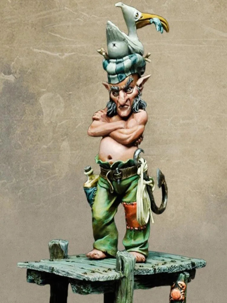 1/32 Steampunk Warrior, Resin Model Figure Kit, Fantasy Theme, Unassembled and Unpainted