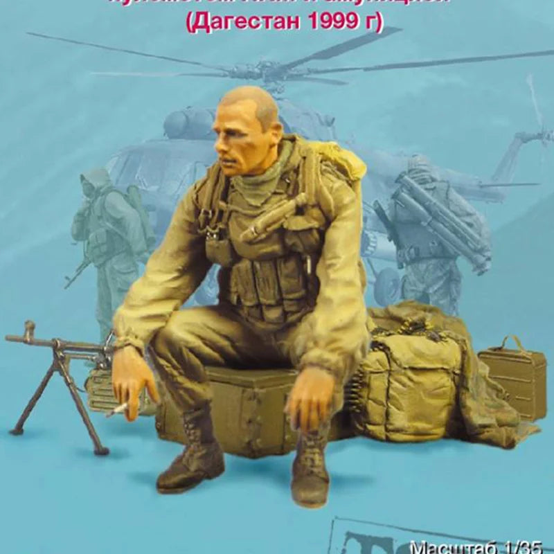 1/35 Modern GRU Special Forces Operator, Resin Model Figure Kit, Unassembled and Unpainted