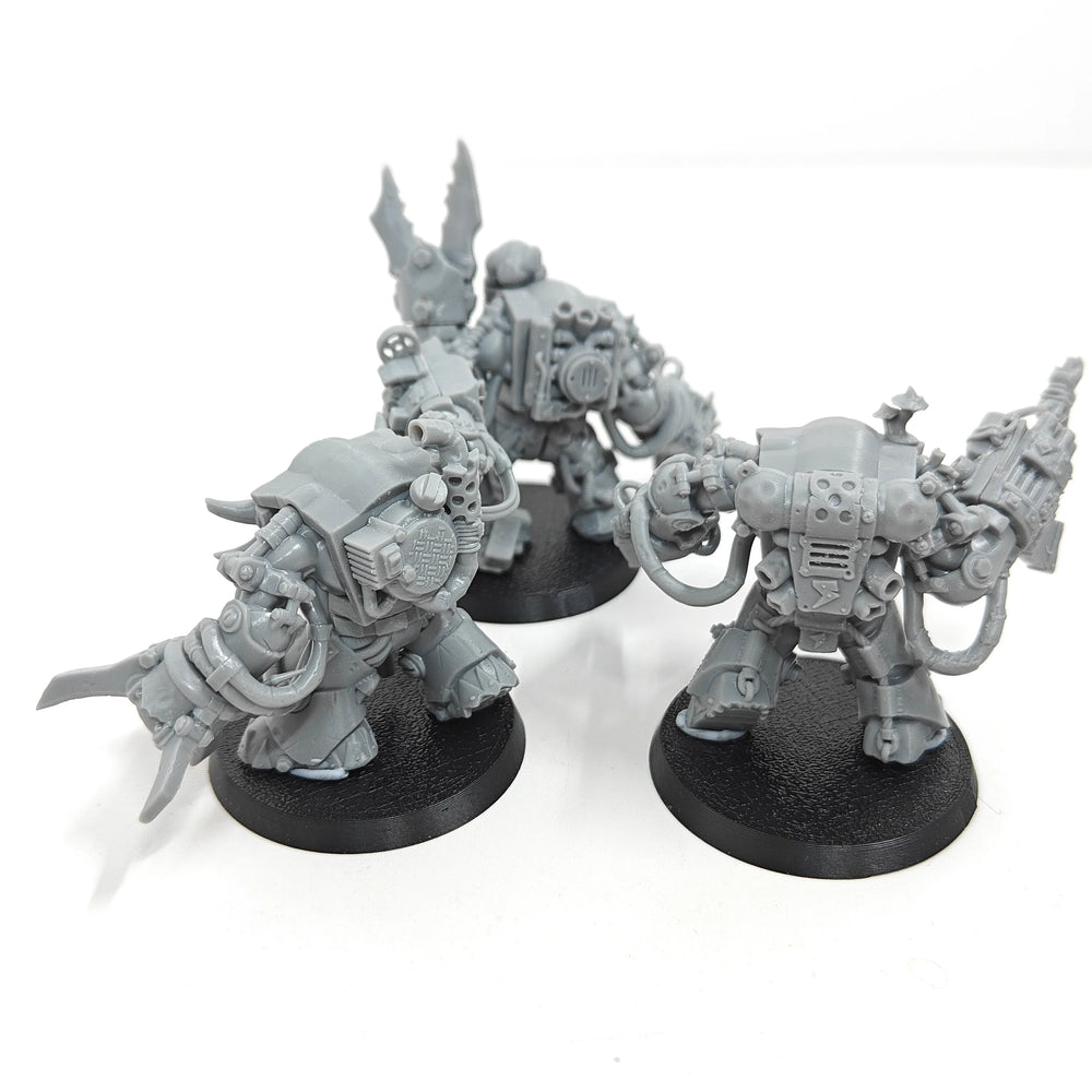 Orc Warrior Squad, 3 Figures, Resin Model Figure Kit, Fantasy Theme, Unassembled and Unpainted