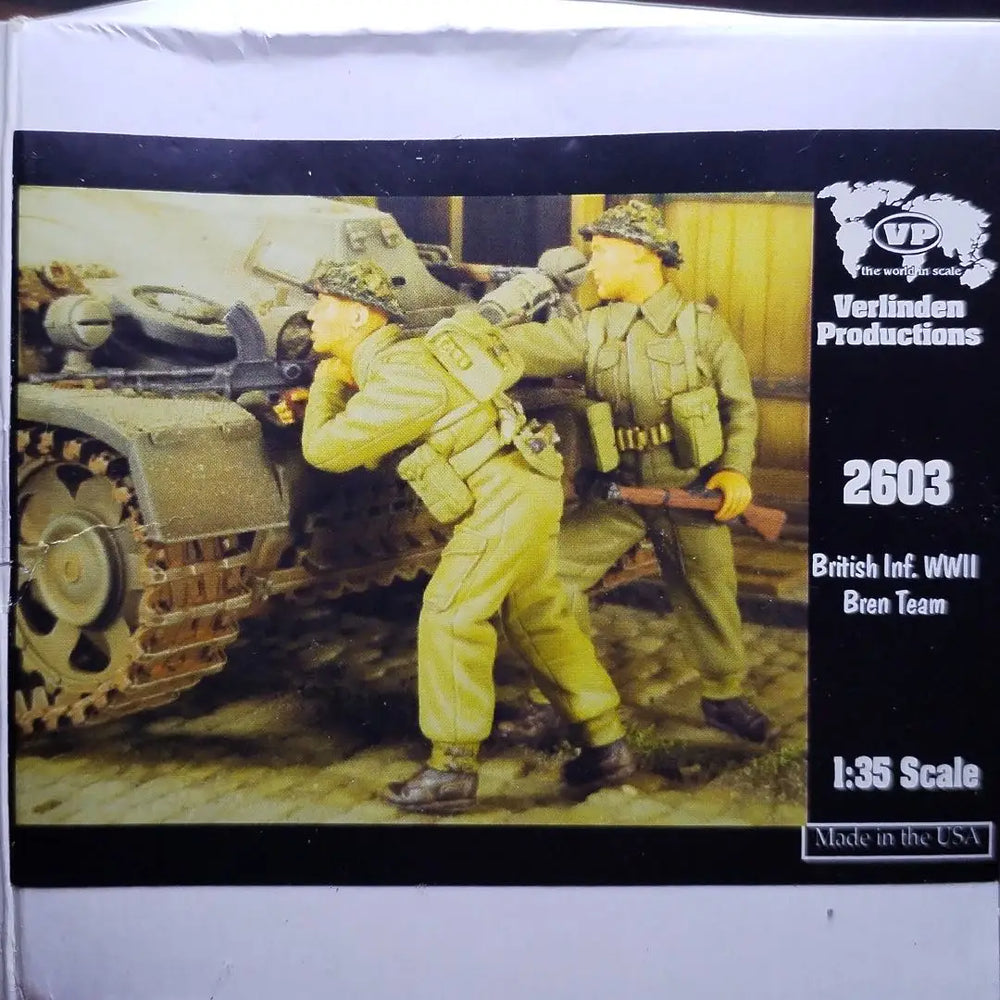 1/35 WWII British Infantry Squad in Combat, 5 Figures, Resin Model Figure Kit, Unassembled and Unpainted