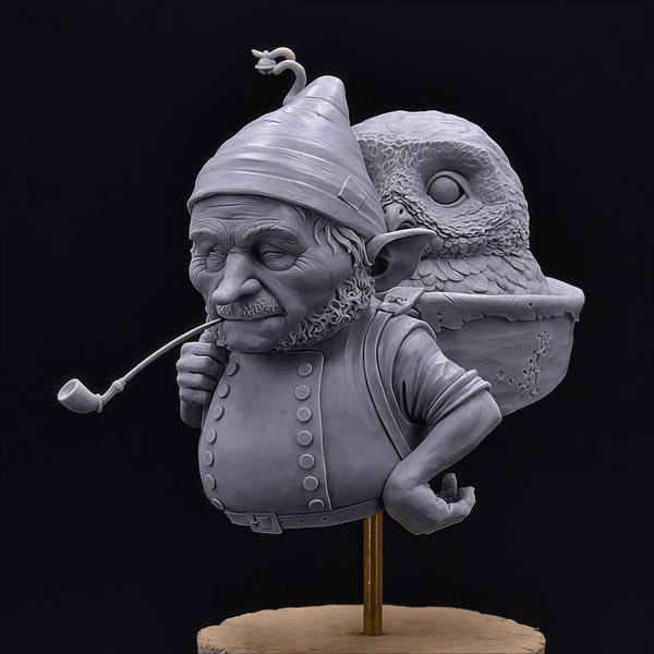 54mm Dwarf Character, Resin Model Bust Kit, Fantasy Theme, Unassembled and Unpainted