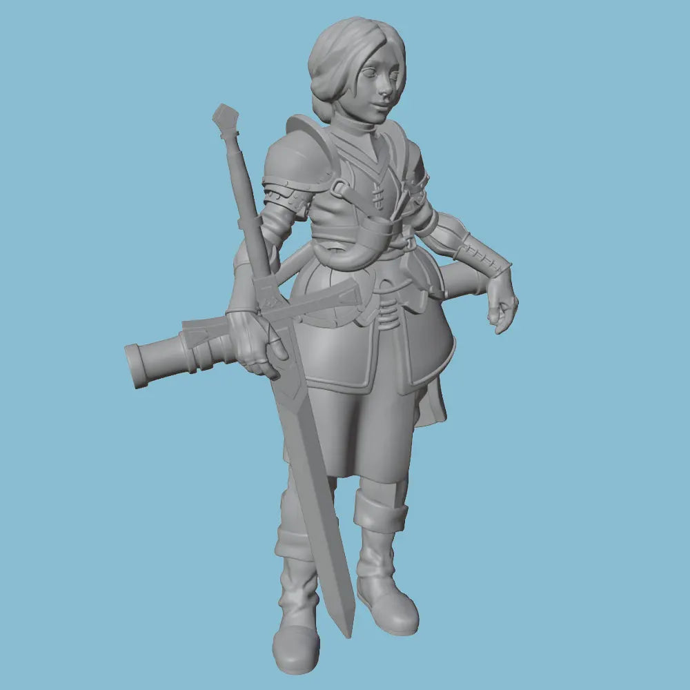 75mm Ranger Warrior, Resin Model Figure Kit, Fantasy Theme, Unassembled and Unpainted